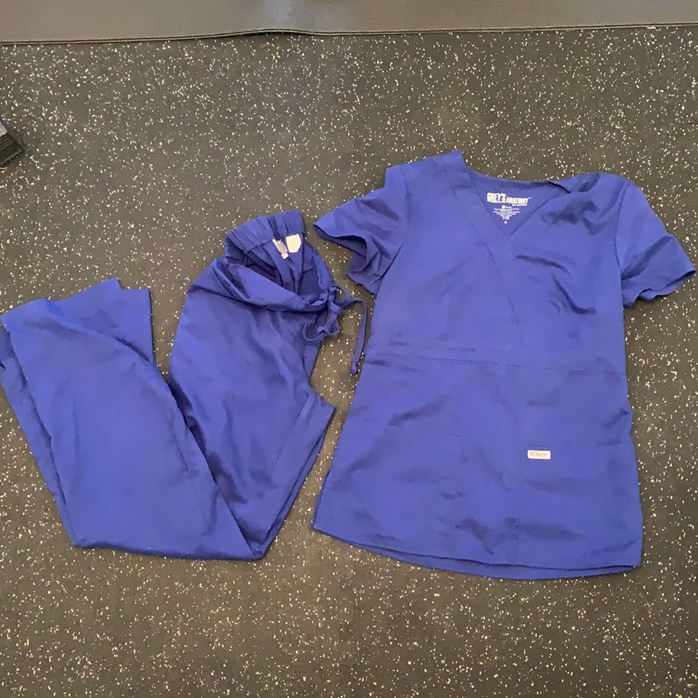 Royal blue greys anatomy scrubs
